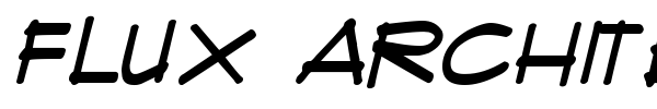 Flux Architect font preview